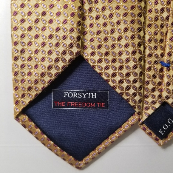 Gold Forsyth necktie - Picture 3 of 5
